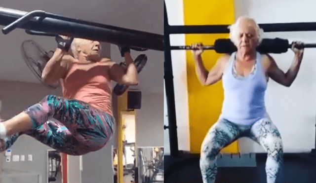Facebook: abuelita fitness conquista las redes sociales por su envidiable figura [VIDEO]