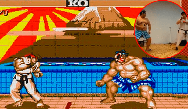 Facebook: Padres 'otakus' recrean pelea al estilo Street Fighter y asombran a miles [VIDEO]
