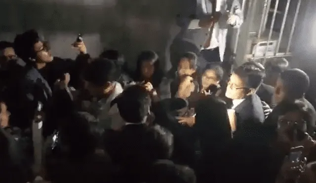 Fiscal Pérez fue aclamado por estudiantes de derecho de la UNMSM [VIDEO]  