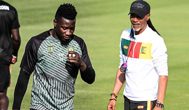 André Onana solo atajó ante Suiza en el Mundial Qatar 2022. Foto: AFP