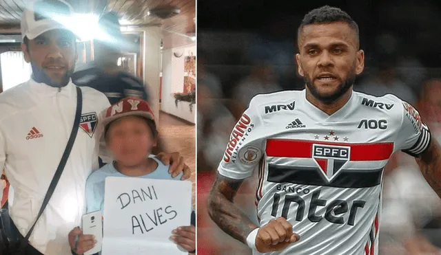 Binacional vs Sao Paulo: Dani Alves le cumple sueño a niño hincha del Poderoso del Sur.