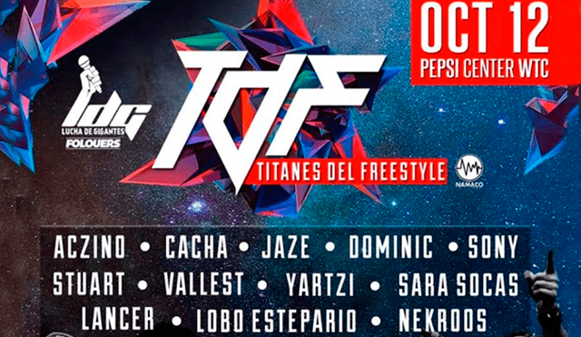 Titanes del Freestyle EN VIVO HOY ONLINE vía YouTube y Facebook GRATIS desde las 18:00 horas de Perú y México.