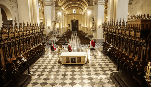 Todas las ceremonias serán llevadas a cabo sin la presencia física de los fieles. (Foto: Arzobispo de Lima)