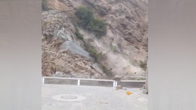 Arequipa: derrumbe causa preocupación en vecinos [VIDEO]