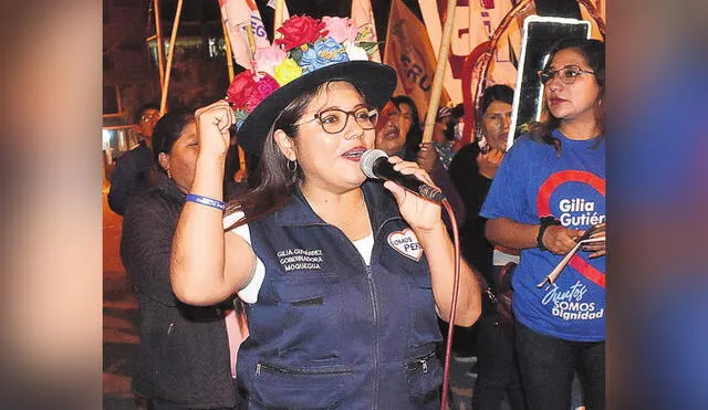 Moquegua. Gilia Gutiérrez derrotó en segunda vuelta al exgobernador Jaime Rodríguez. Foto: La República