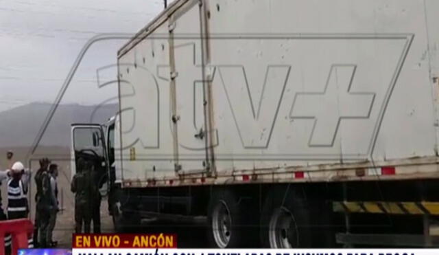 Ancón: Hallan camión con cuatro toneladas de insumos para producir drogas