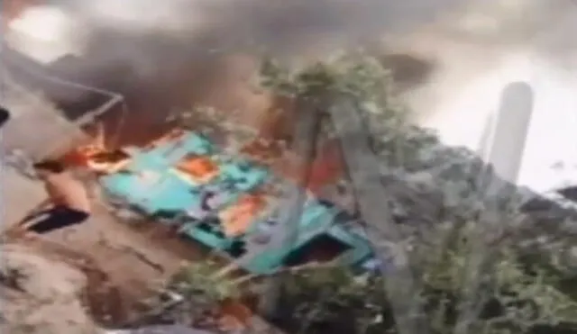 SJM: Incendió acabó con seis viviendas en Pamplona Alta | VIDEO