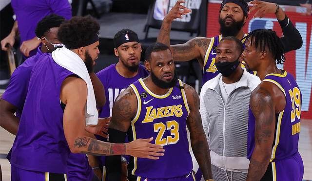 Lakers se impuso a Denver Nuggets y se proclamó campeón de la Conferencia Oeste de la NBA. Foto: AFP
