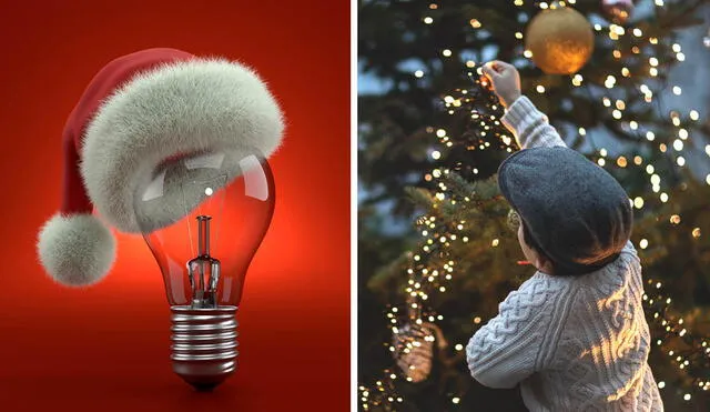 Las luces navideñas LED pueden ayudarte a ahorrar hasta un 80 %. Foto: Urban Tecno