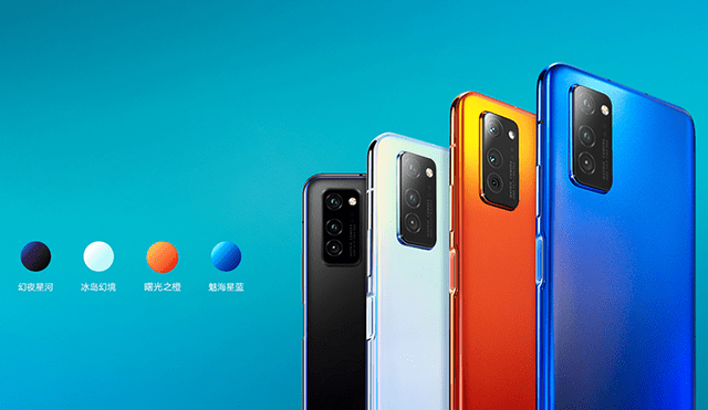 Los Honor V30 y V30 Pro están disponibles en color negro, blanco, naranja y azul.