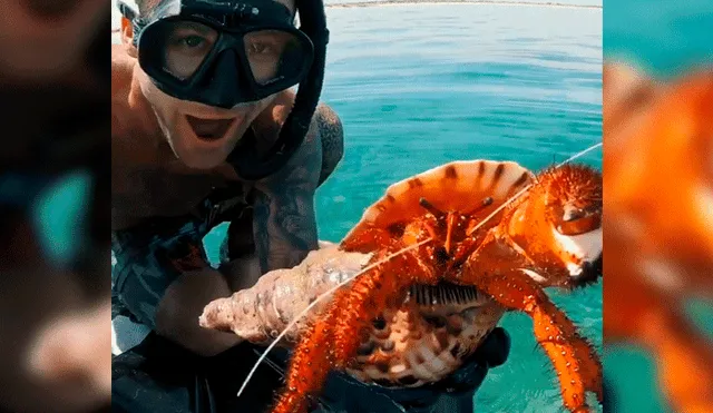 YouTube viral: presume que descubrió un cangrejo gigante y este le hace pasar vergüenza [VIDEO]
