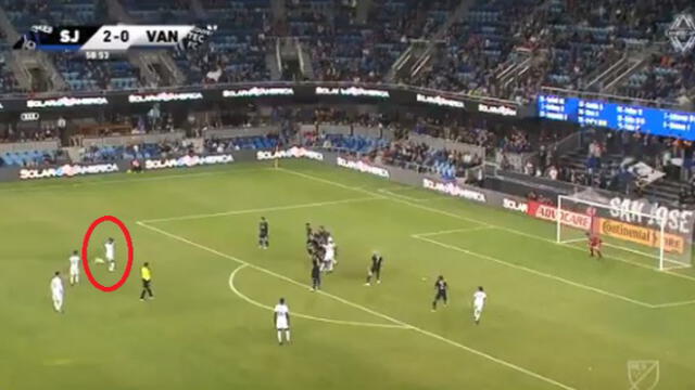 Youtube: Yordy Reyna se lució con golazo de tiro libre en la MLS [VIDEO]