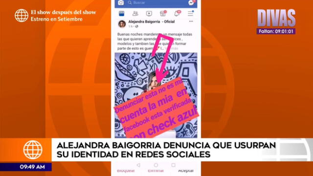 Alejandra Baigorria denuncia que usan su nombre para pedir fotos íntimas a mujeres