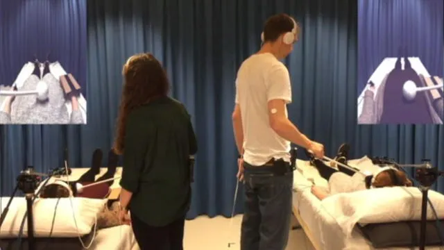 Experimento de 'intercambio de cuerpos'. Captura de video: iScience.