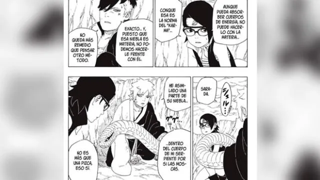 Boruto manga 41 reveló la debilidad del Karma de Boruto y Kawaki. Foto: Manga Plus