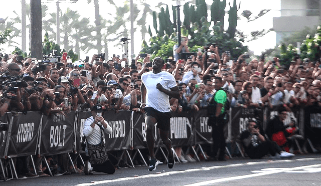 Usain Bolt en Lima: velocista se enfrentó a mototaxi en Miraflores [VIDEO]