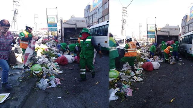Arequipa: en vísperas de Navidad recogen 23 toneladas de basura en el Avelino [VIDEO]