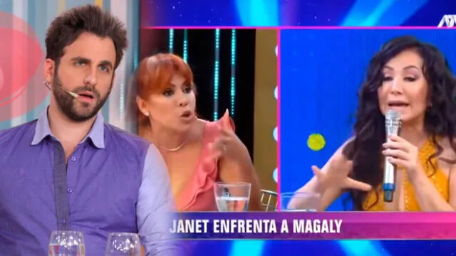 Rodrigo González, Magaly Medina y Janet Barboza