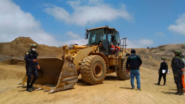 Operativo contra minería ilegal en Máncora