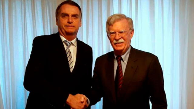 Jair Bolsonaro y John Bolton sostuvieron reunión en Brasil 