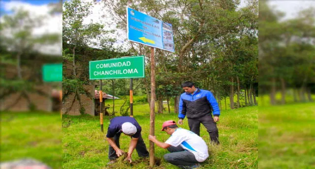 Cajamarca: instalan señalización en centro turístico de Chanchiloma 