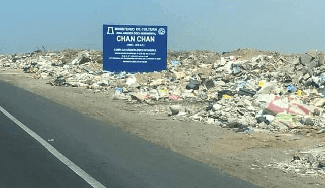 Trujillo: Zona intangible de Chan Chan luce llena de basura