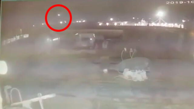 Avión se cayó tras ataque de dos misiles por parte de Irán. Foto: captura de video.
