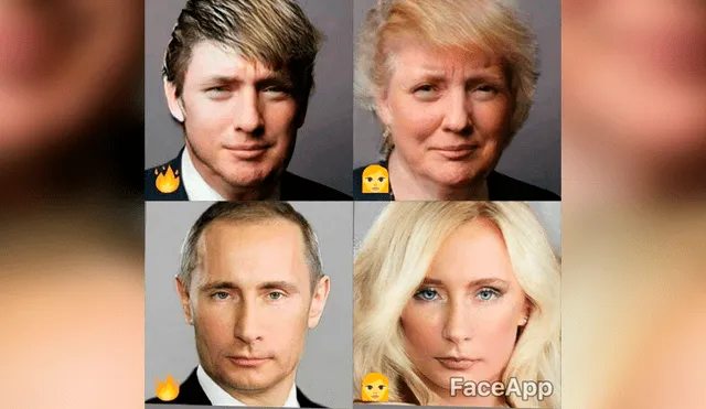 Los presidentes Donald Trump y Vladimir Putin.