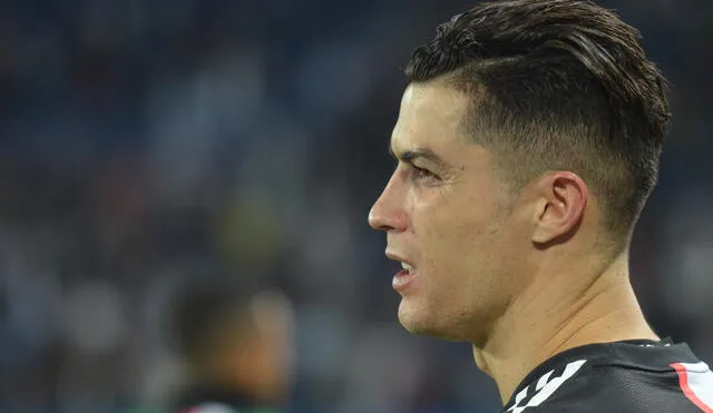 Cristiano Ronaldo hizo evidente su malestar tras la caída ante la Lazio. Foto: EFE.