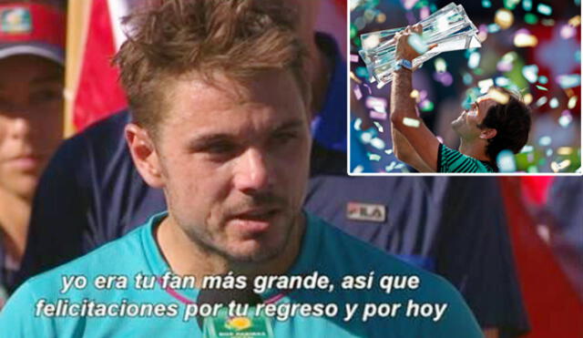 YouTube: el emotivo discurso de Wawrinka para felicitar a Roger Federer | VIDEO