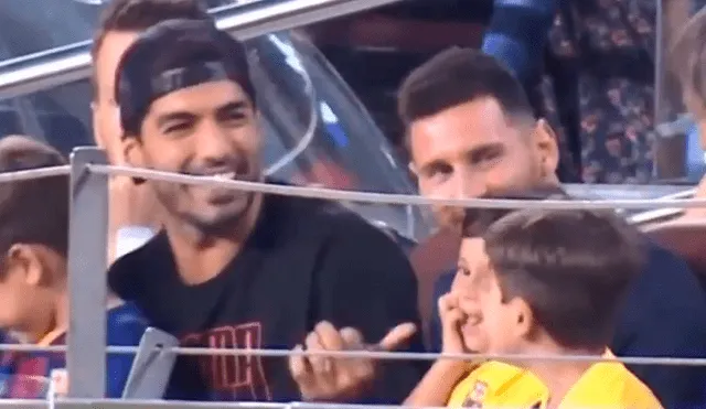 Mateo Messi, hijo de Lionel Messi, fue protagonista de un inusual momento durante el partido del Barcelona.