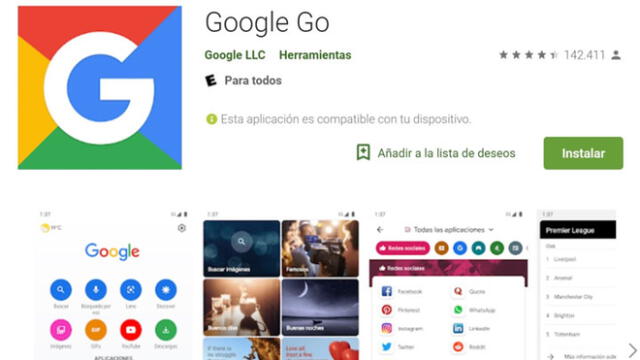 Google Go ya disponible en la Play Store.