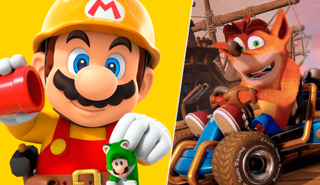 Super Mario Maker 2 desplaza a Crash Team Racing Nitro Fueled del primer lugar y casi dobla las ventas del primer 'Mario Maker'.