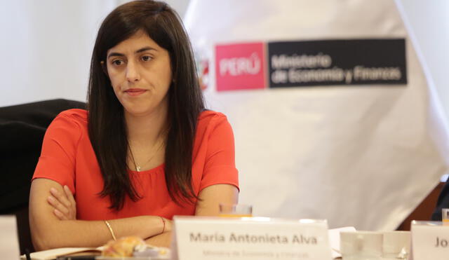 María Antonieta Alva, anunció la transferencia de 1,170 millones de soles para el bono. Crédito: John Reyes