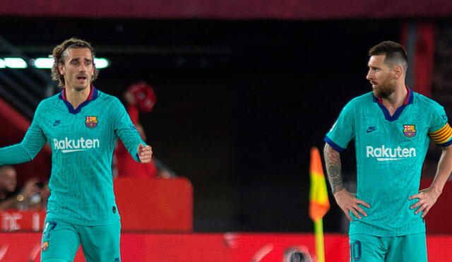 Lionel Messi y Antoine Griezmann compartieron equipo durante una temporada. Foto: AFP