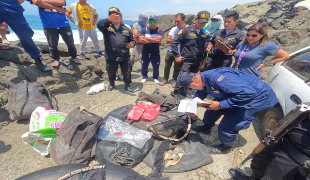 Personal de la Fiscalia acudió a la intervención. Foto: Municipalidad de Casma.