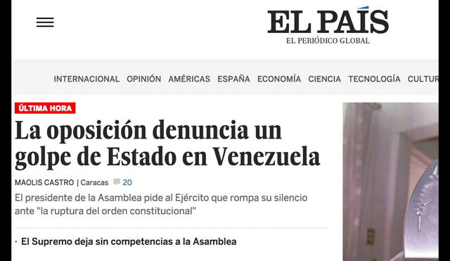 Autogolpe en Venezuela: Así informan los medios en América Latina y el mundo [FOTOS]