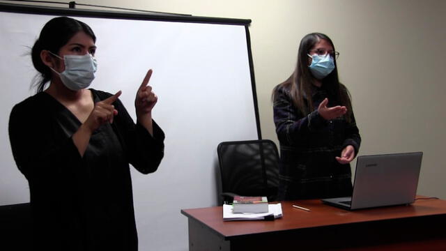 Intérprete de señas en Corte de Cajamarca