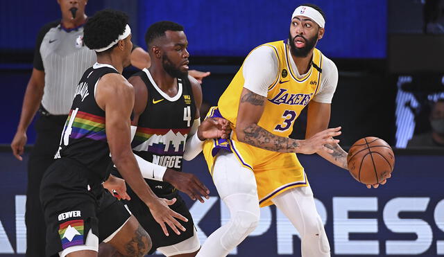 Lakers vs. Nuggets por el Juego 4 de las Finales de Conferencia de los NBA Playoffs. Foto: AFP
