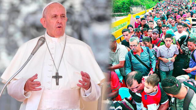 El papa Francisco aprovecho su mensaje de Navidad para referirse a la crisis en Venezuela. Foto: composición