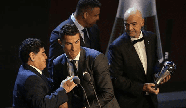 Maradona y su lamento por entregarle el The Best a Cristiano y no a Messi [VIDEO]