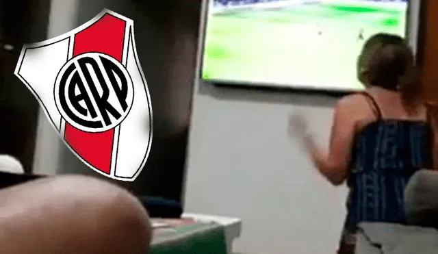Hincha de River Plate es furor en redes sociales por iracundo festejo [VIDEO]
