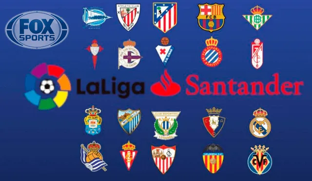La cadena internacional Fox Sports transmitirá algunos partidos de la Liga Santander temporada 2019-20.