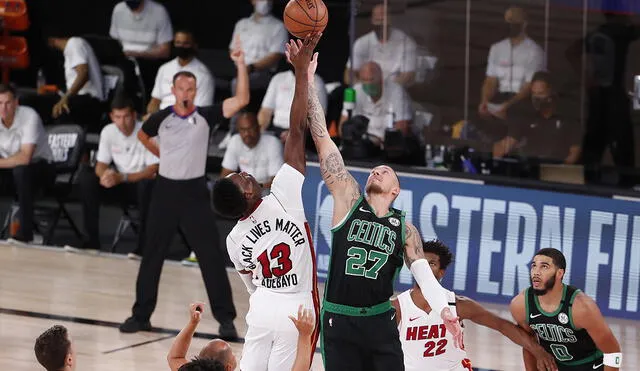 Boston Celtics y Miami Heat se enfrentan en el Juego 5 por las Finales de la Conferencia Este de la NBA. Foto: AFP