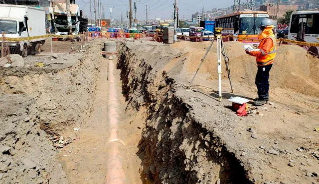 Obras de agua potable y alcantarillado. Foto: difusión