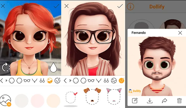 Con esta app podrás diseñar un autoretrato fácilmente.