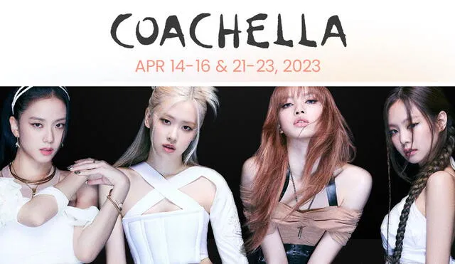 Coachella confirmó a BLACKPINK como una de sus principales figuras. Foto: composición LR/YG/Coachella