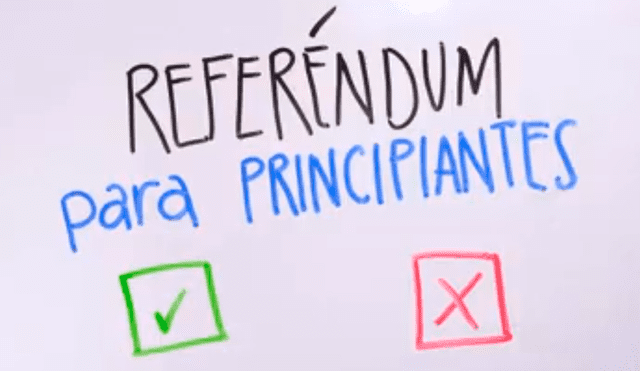 Referéndum 2018: conoce a detalle las 4 preguntas de la consulta [VIDEOS]