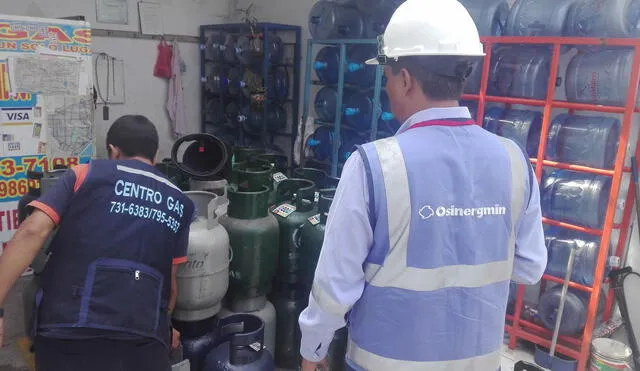 Osinergmin supervisó los establecimientos de venta de balones de gas en Lima