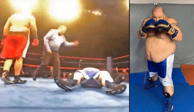 Video Viral: Boxeador con sobre peso recibe brutal nocaut en el segundo round.